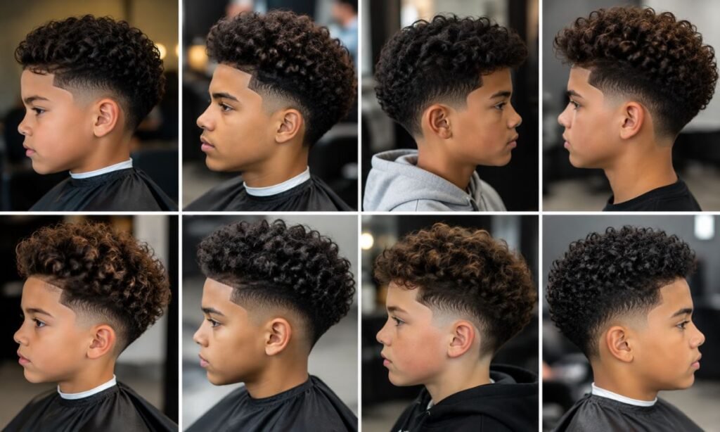 Blowout Low Taper Fade Curly Hair Kids And Teens