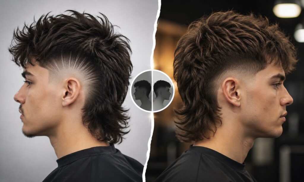 Burst Fade Mullet vs Drop Fade Mullet