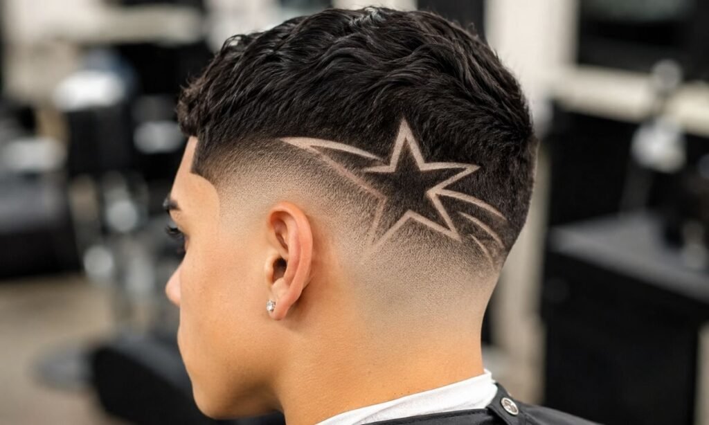 Burst Fade Star Design