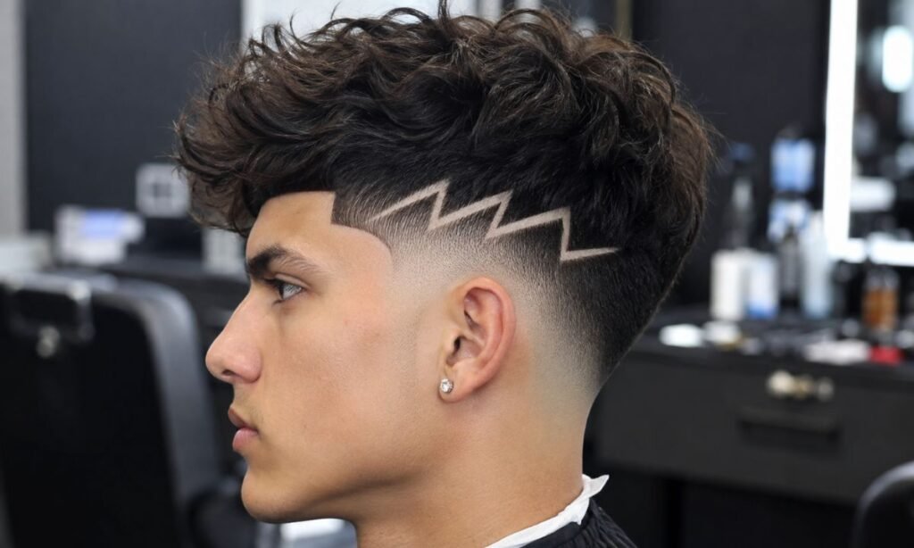 Burst Fade Zigzag Design