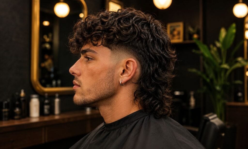 Curly Low Taper Buzz Cut