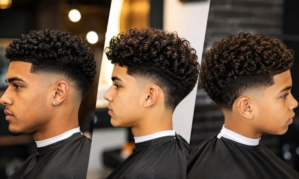Drop Fade And Low Fade Blowout Low Taper Fade Curly Hair