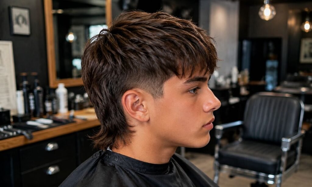 _Short Mullet Haircut Boy