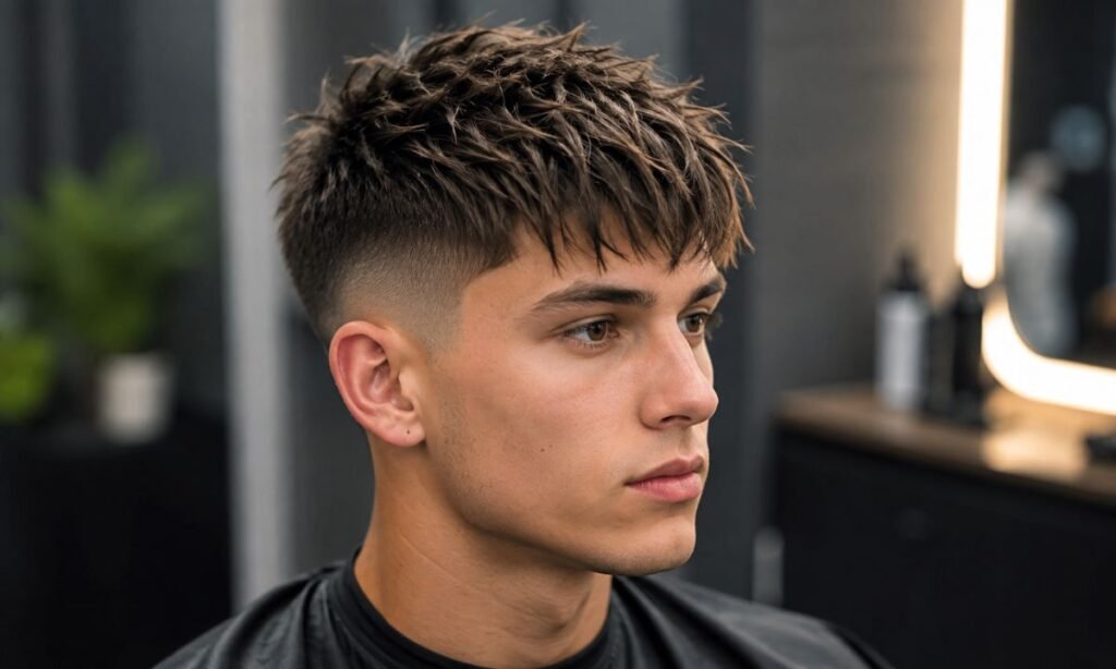 Short Textured Fringe