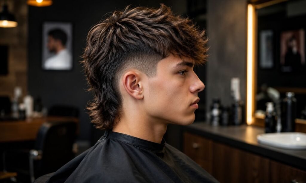 Tapered Modern Mullet Haircut Boy