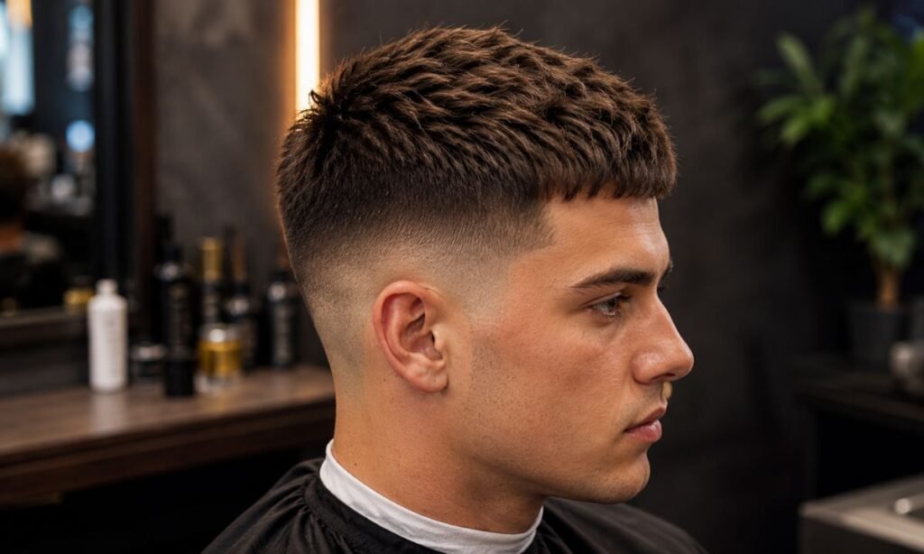Textured Low Fade Crew Cut
