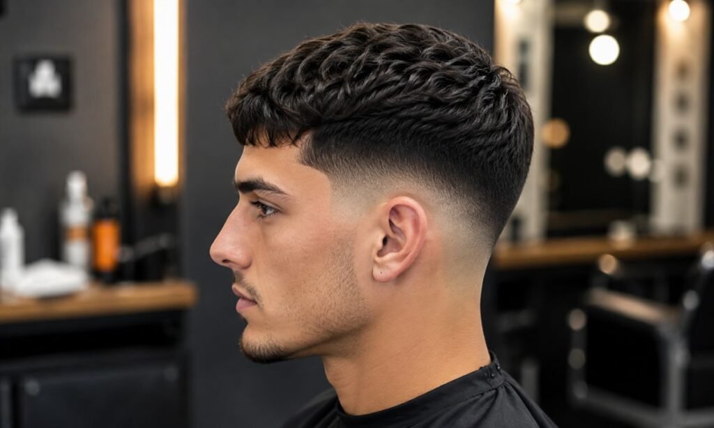 Wavy Low Fade Crew Cut