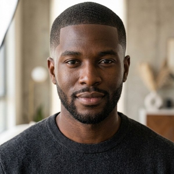 4 Guard Buzz Cut Black Male for a Sharp and Confident Style
