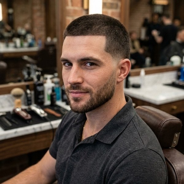 4 Guard Buzz Cut Low Fade for a Fresh and Polished Appearance