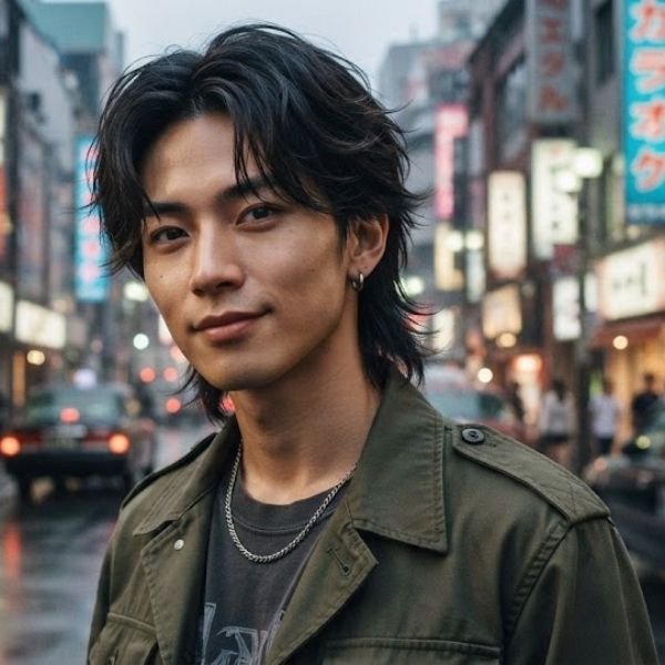 Asian Layered Mullet