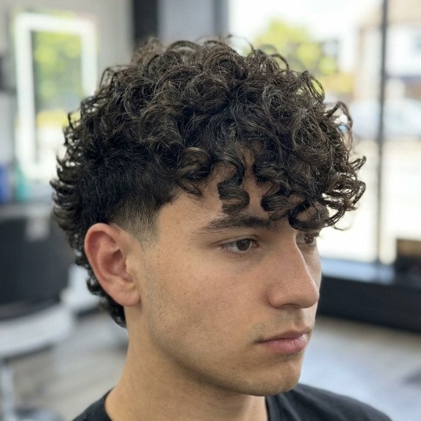 Curly Burst Fade Fringe