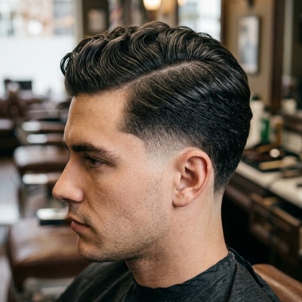 Drop Burst Fade Comb Over