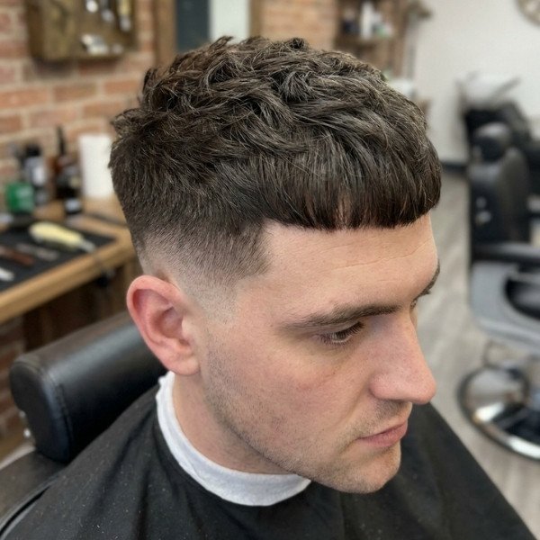 French Crop Burst Fade Fringe