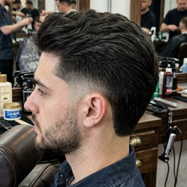 High Burst Fade Undercut