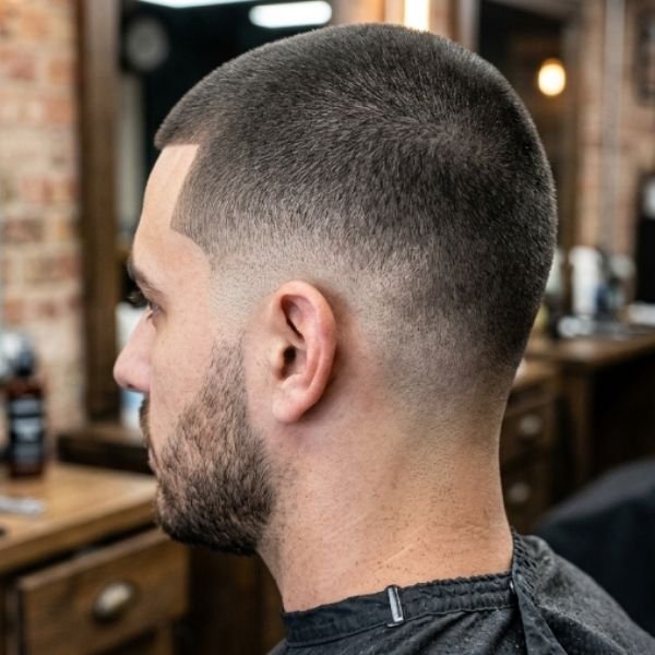 Low Burst Fade Buzz Cut