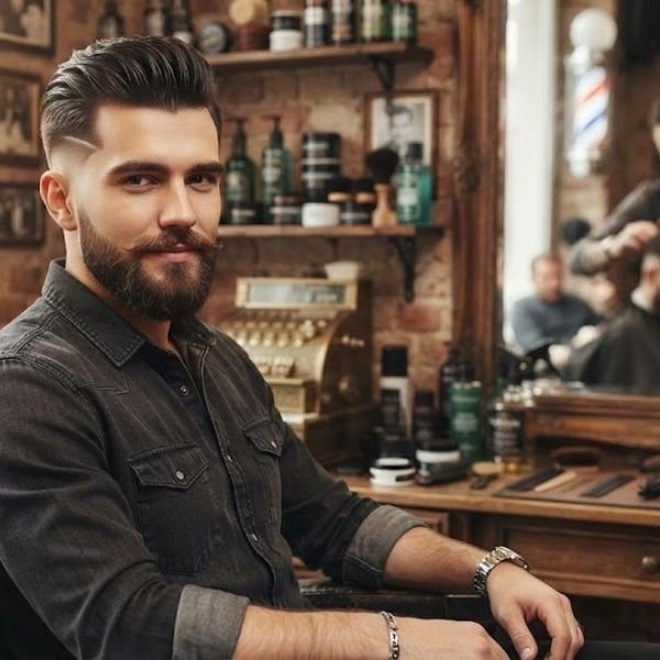 Low Burst Fade Slick Back