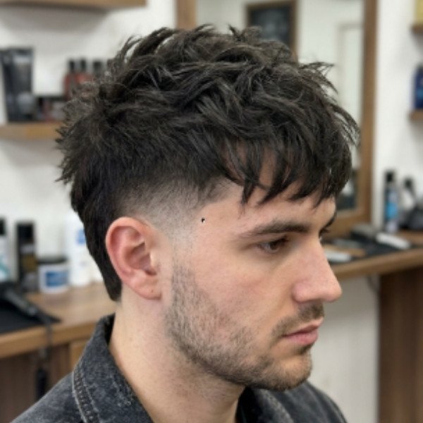 Messy Burst Fade Textured Crop