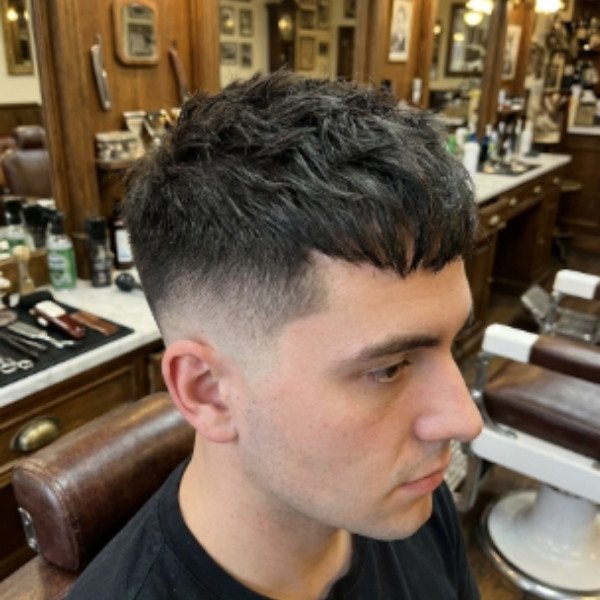 Mid Burst Fade Textured Crop