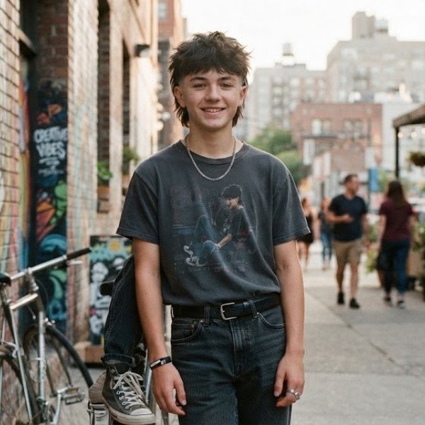 Short Mullet Haircut Boy