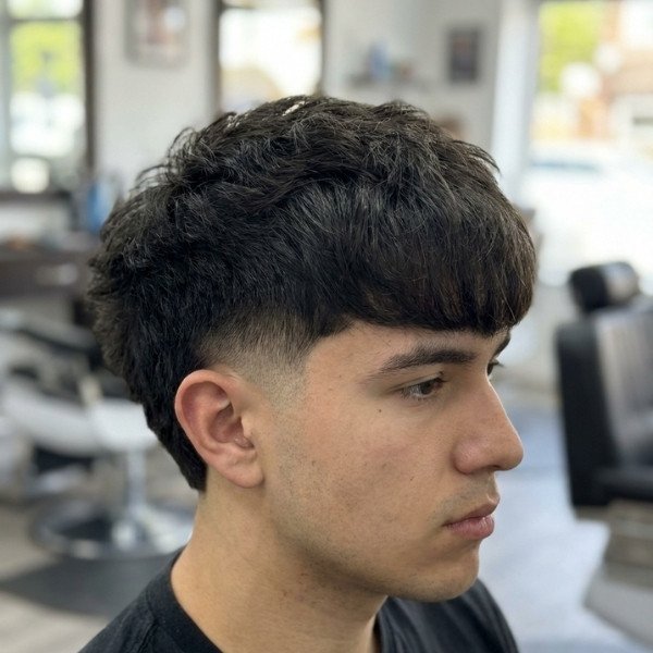 Thick Hair Burst Fade Fringe