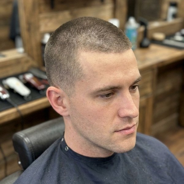 6 Guard Buzz Cut No Fade for a Fuller and Natural Finish