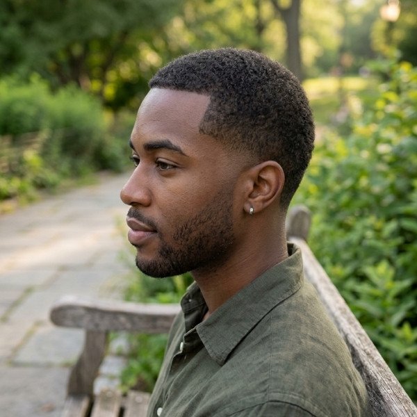 8 guard buzz cut low taper for a Natural Finish