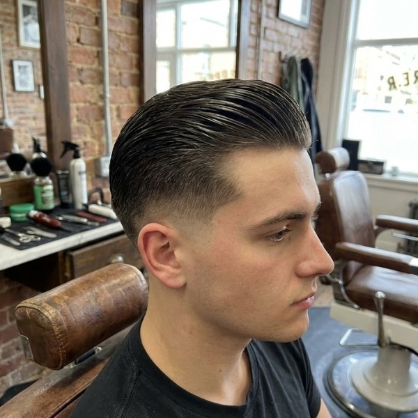 Burst Fade Slick Back