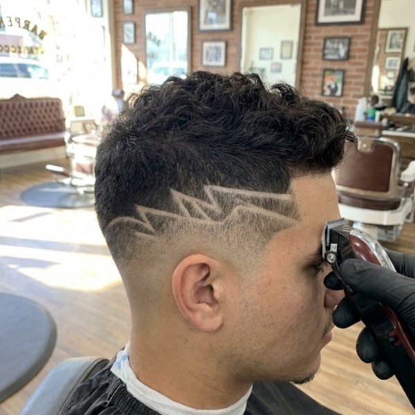  Burst Fade with Design