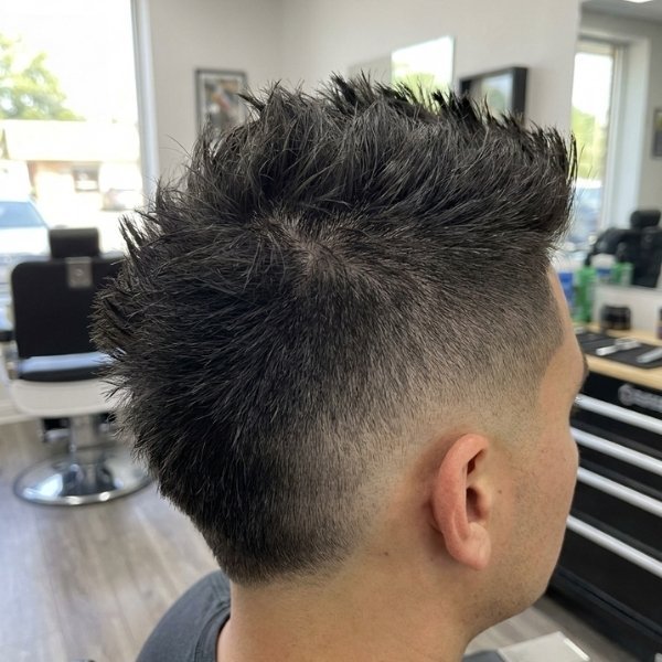  Faux Hawk Burst Fade Undercut