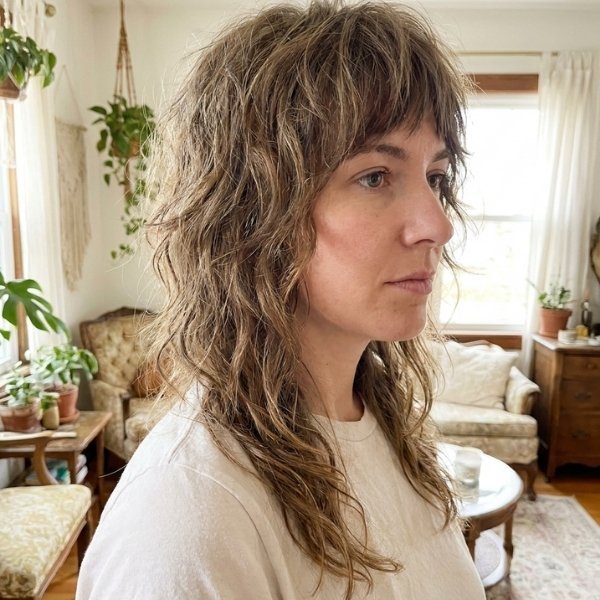 Layered Shaggy Hairstyle