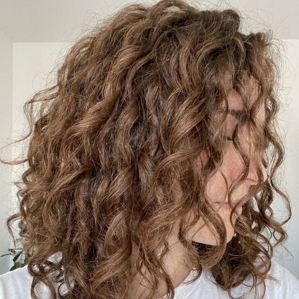 Messy, Layered Curly Hair