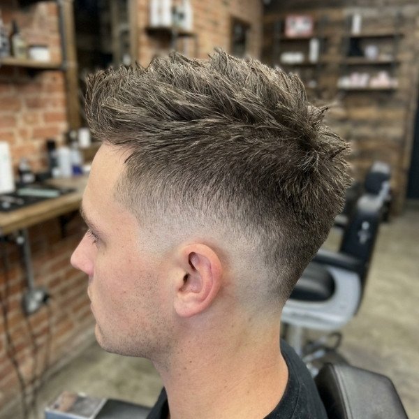Textured Burst Fade Undercut