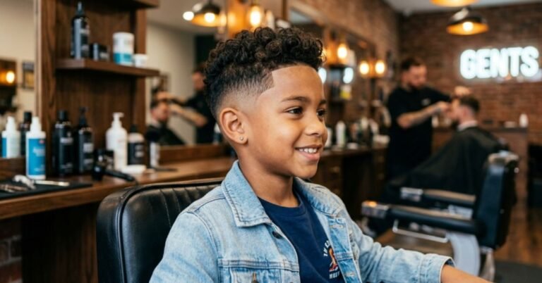 kids burst fade