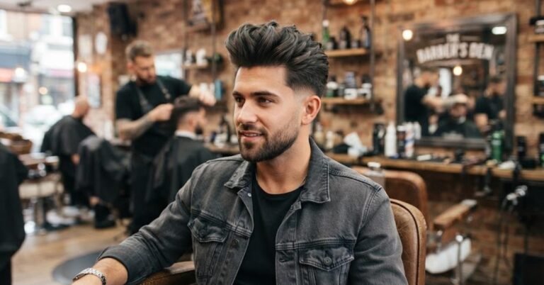 textured quiff hairstyle